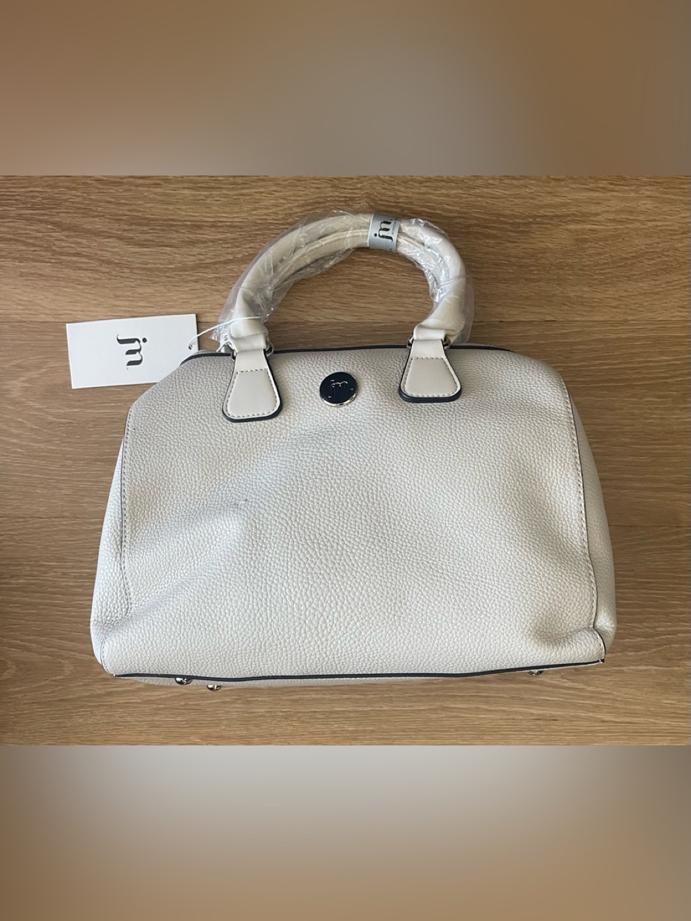 Cool Beige Venture Satchel Handbag